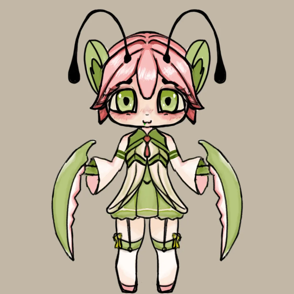 Chibi Mantis Girl - Render