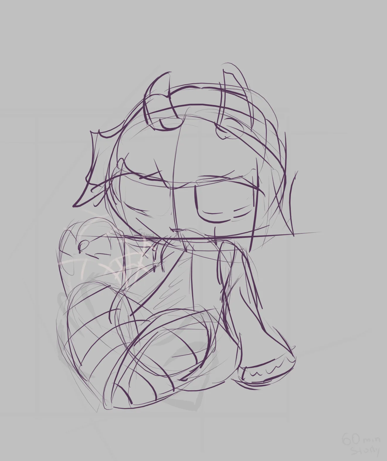 Chibi Spider Girl - Эскиз
